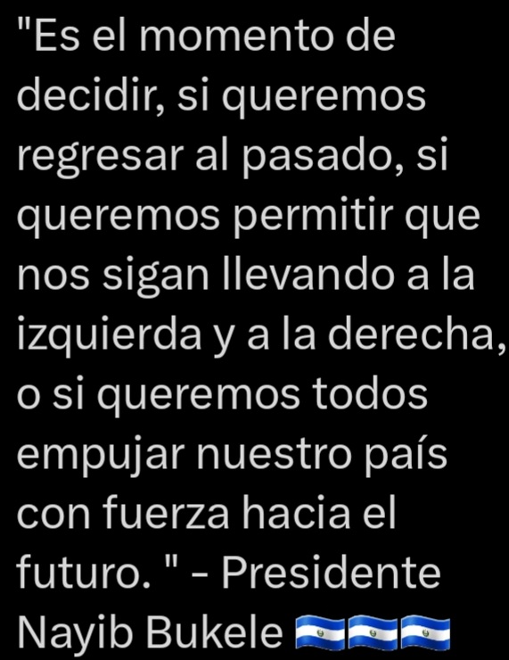 msainu86's tweet photo. QUE QUIERES TÚ CÓMO SALVADOREÑO
VOLVER A VIVIR
CON
MIEDO
MUERTE  Y
POBREZA
O
DICHA
FELICIDAD  Y UN
MEJOR
FUTURO.
TÚ LO HAS VISTO
QUE TODA LA OPOSICIÓN TE QUIERE ARRASTRAR AL PASADO
OPONIÉNDOSE A LAS CAPTURAS DE LOS PANDILLEROS
¿ QUE BUSCAN ?
EL BIENESTAR DE ELLOS O EL DEL PUEBLO https://t.co/wuDmnr9apm