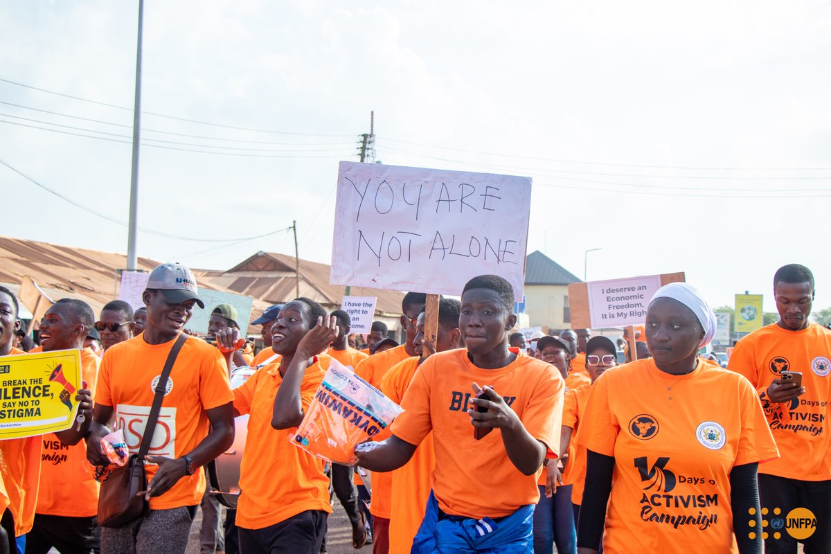 Together with <a href="/MoGCSP_Ghana/">Min. of Gender Ghana</a> and other Development Partners across the UN and civil society, the 2023 observation of the #16DaysOfActivism against #GenderBasedViolence in Ghana commenced with a walk in Tamale, Northern Region.

#NoExcuse #ForTheGoodOfGhana🇬🇭