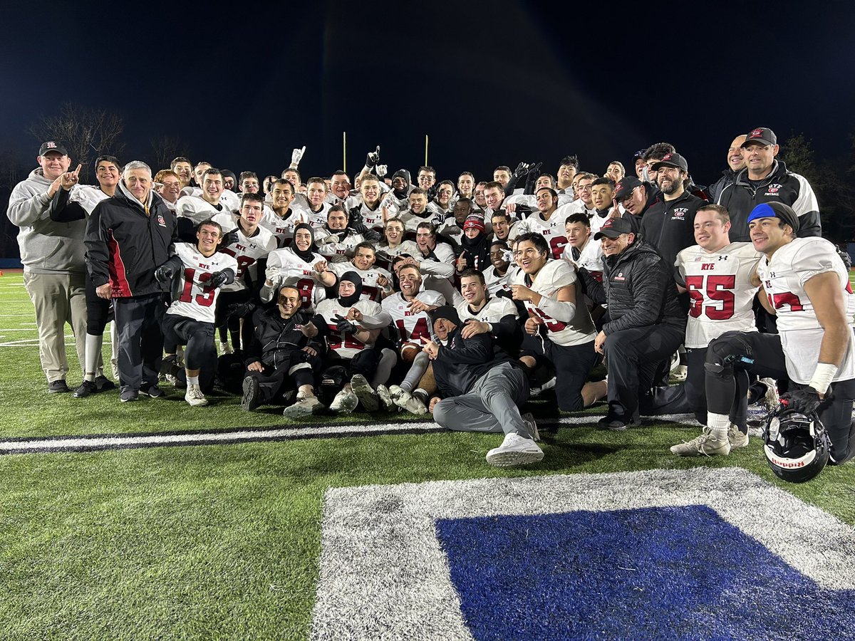 With a 24-10 win over RCS, @RyeAthletics has earned a trip to the Dome! Photos will be up later