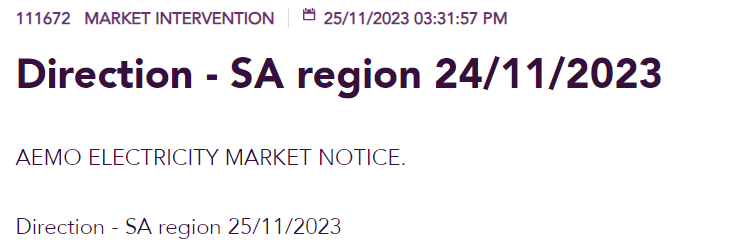 GrantChalmers's tweet image. Header looks wrong, already one issued for the 24th. #aemo