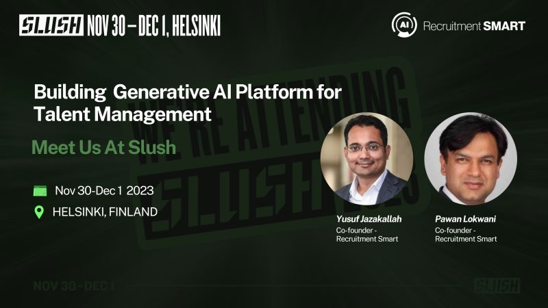 Buzz_Pawan's tweet photo. @SlushHQ Building gen AI Talent and recruitment solutions for the global market. Excited to see the great European cohort of founders, Investors and startup ecosystem. Lets connect . DM on linkedin : https://t.co/5ZnonefdW4 https://t.co/W7zJaE8VGn