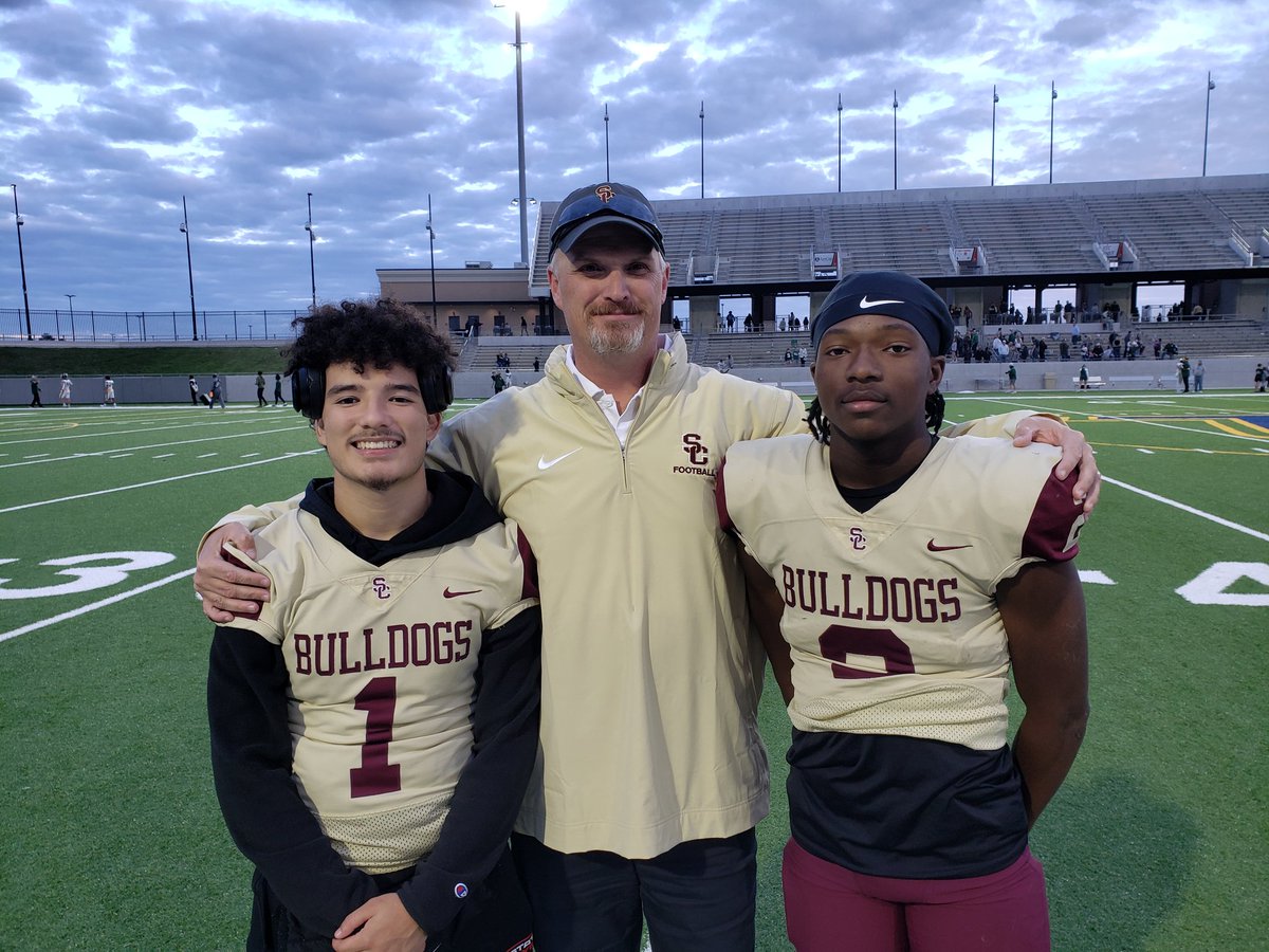 CoachFocke's tweet photo. Headed to the 4th Round (personally) for the first time in 10 years! Bulldogs over Spartans 52-15. Up next is FB Hightower in the 6A Quarters. #BigBawls #SCQBs #TheCreekIsRising #txhsfb @BlakeThomas112 @Tristanesanchez https://t.co/PWuXmjizS5