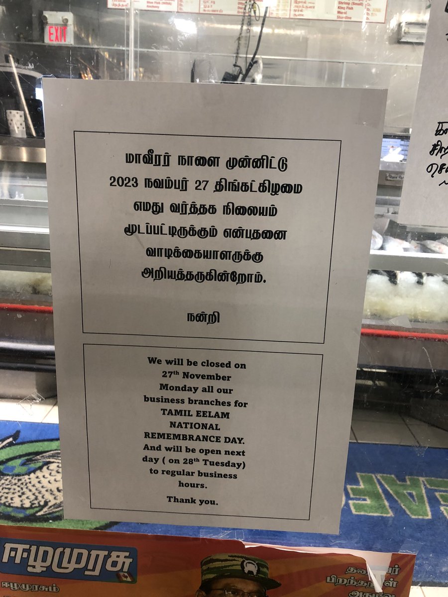MarioArul's tweet photo. Going Tamil grocery shopping in Scarborough, Toronto in November #MaaveerarNaal https://t.co/9q2p7ffi06