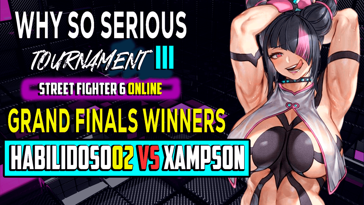 TeamwSSFGC's tweet photo. 🏆GRAND FINALS🏆
Habilidoso2 Vs Xampson
🔴Ao vivo agora:
💜https://t.co/KdJppocHHu
❤️https://t.co/DVbxIb48Bu
#JokerFGC #StreetFighter6 #wSSTeam https://t.co/2yBXk7CVlk
