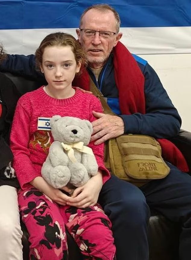 Emily Hand is FREED. 

Emily Hand, 9, is reunited with her loving father Thomas for the first time in 49 days after being held hostage in Gaza. 

Emily, an Irish-Israeli citizen, was kidnapped during Hamas' invasion of Israel on October 7, in which some 240 captives were taken