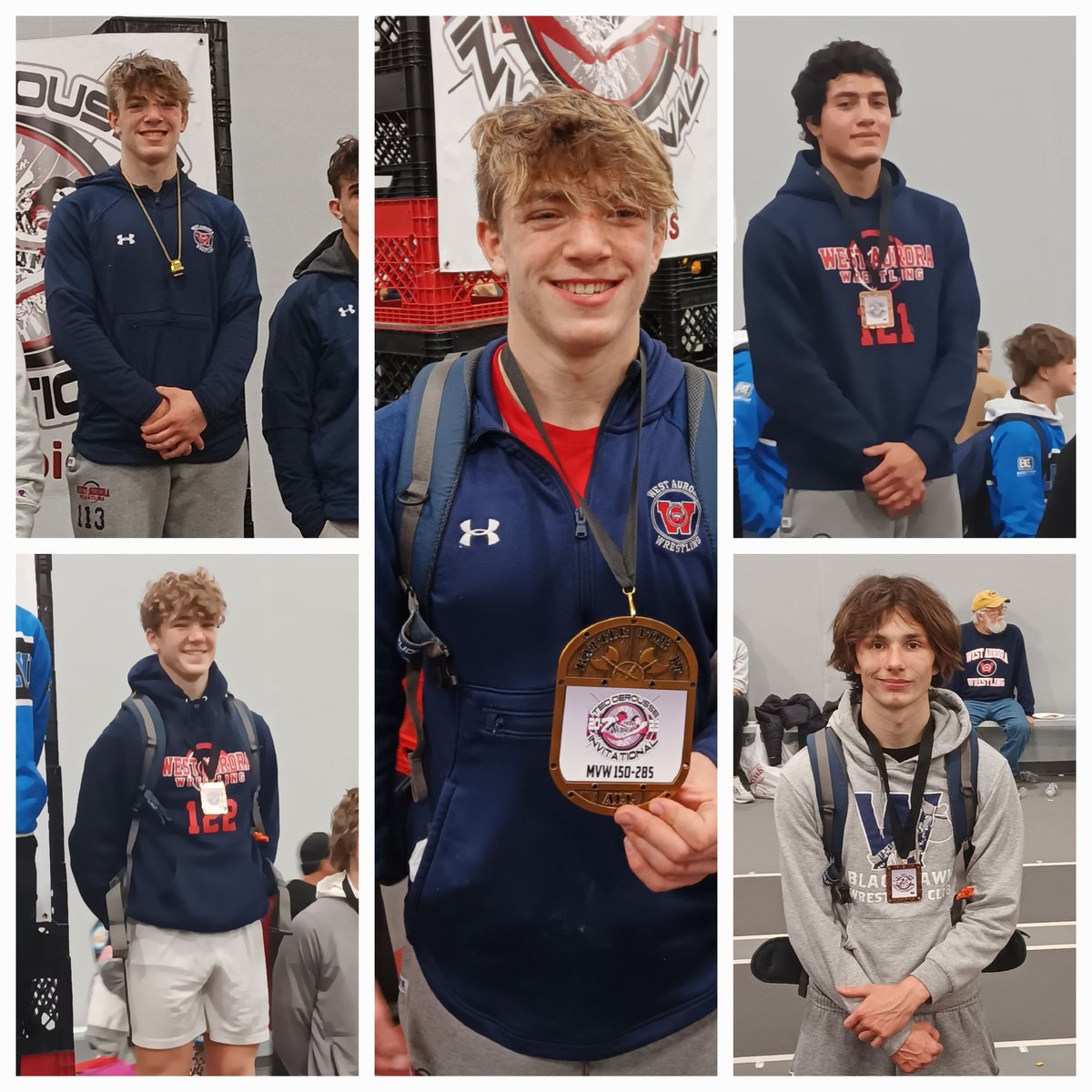 WAHS_Wrest's tweet photo. Congratulations to Aiden Massaro (6th), Dom Serio (1st), Noah Quintana (3rd), and Dayne Serio (3rd) on their tournament finishes at the Ted Derousse Invite. Dom was voted Outstand Wrestler! https://t.co/6LzBCVfnvy