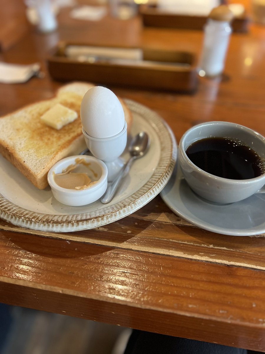 arata_apd's tweet image. 最近気に入ってる喫茶店
ここのモーニングの
🍞に塗るコーヒークリームが美味すぎた😆
#TheCAFE