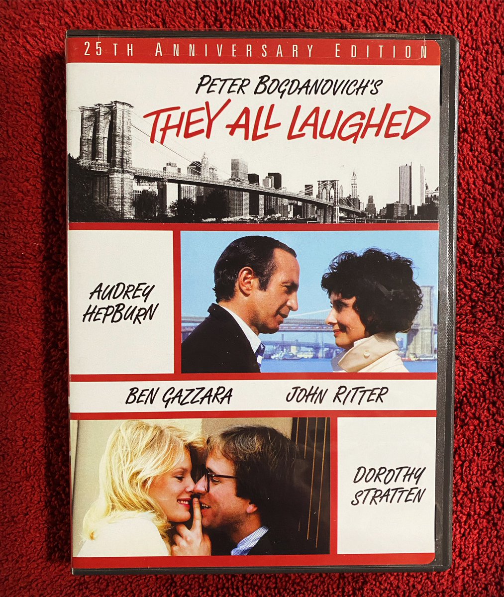 Now watching - THEY ALL LAUGHED (1981) D. Peter Bogdanovich 

#theyalllaughed #peterbogdanovich #audreyhepburn #bengazzara #johnritter #dorothystratten