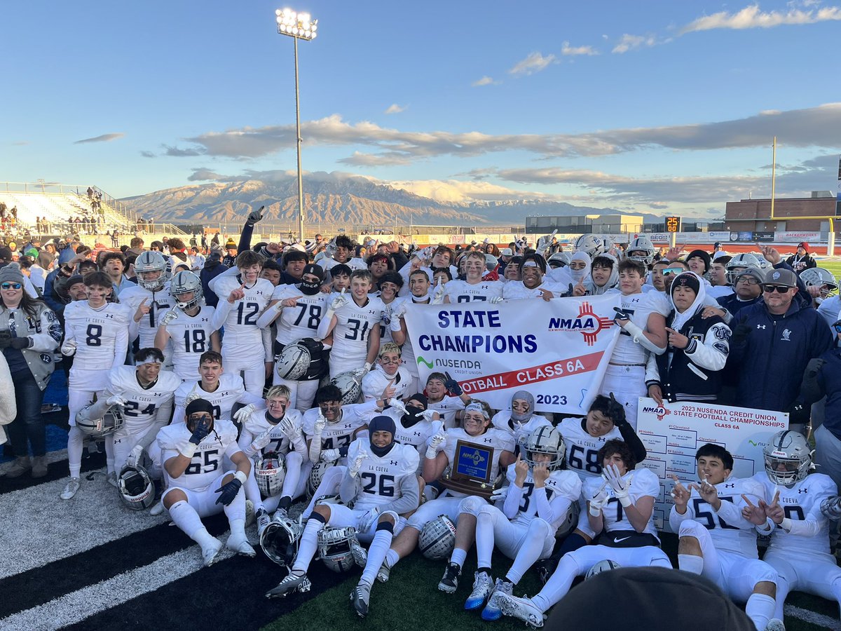 NMAA (@_nmaa) on Twitter photo The La Cueva Bears wins the 2023 Nusenda Credit Union 6A State Football Championship over the Cleveland Storm, 35-14. <a href="/nusendacu/">Nusenda Credit Union</a> The La Cueva Bears wins the 2023 Nusenda Credit Union 6A State Football Championship over the Cleveland Storm, 35-14. <a href="/nusendacu/">Nusenda Credit Union</a>
