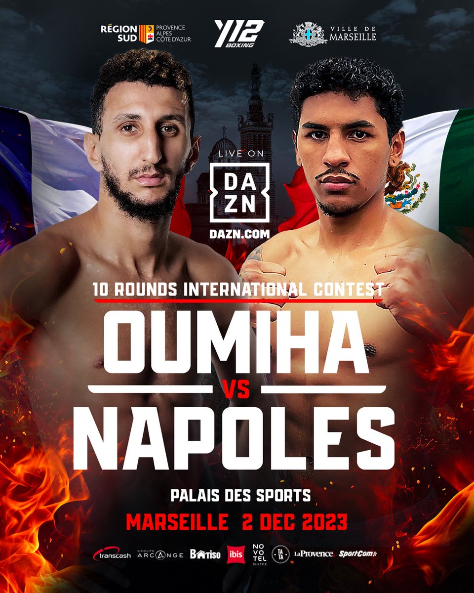 Oumiha face au fils d’une légende 💫

Suite au forfait de Juan Huertas, Sofiane Oumiha (4V-0D, 3KO) affrontera Jose Angel Napoles (15V-1D-2N, 7KO), le fils de la légende Jose Napoles 🧨

#SadjoDeCarolis