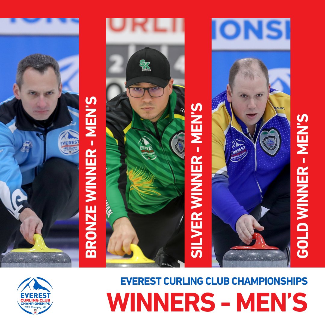 everestcurling's tweet image. Kudos to the champions who emerged victorious at the 2023 Everest Canadian Curling Club Men&apos;s Championships! 🎉 
Let&apos;s celebrate our winning teams:

Gold: Team Alberta
Silver: Team Saskatchewan 
Bronze: Team Québec

Streamed on Curling Canada+ or the TSN app. #ECCC2023