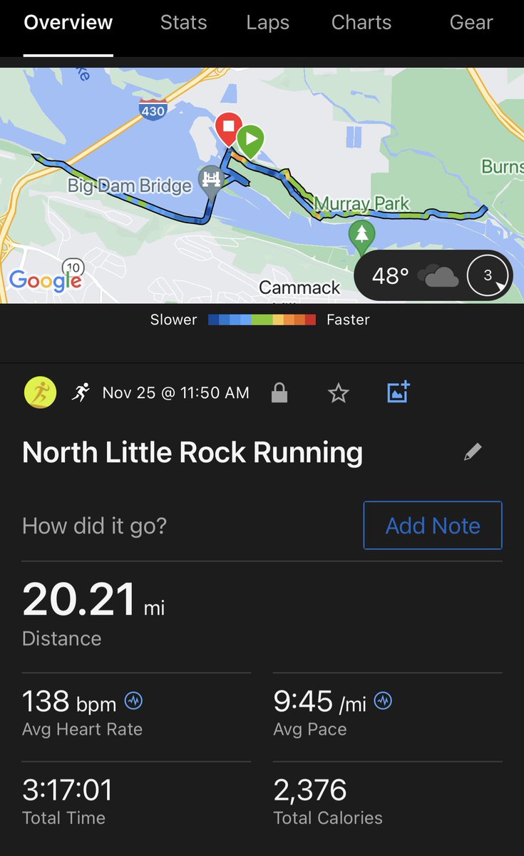 Burning off those Thanksgiving calories

Love this place

South side of Arkansas River looking toward Little Rock. Crossing the “Big Dam Bridge” heading west. And pic on the northwest side from July. Deer are everywhere out here.