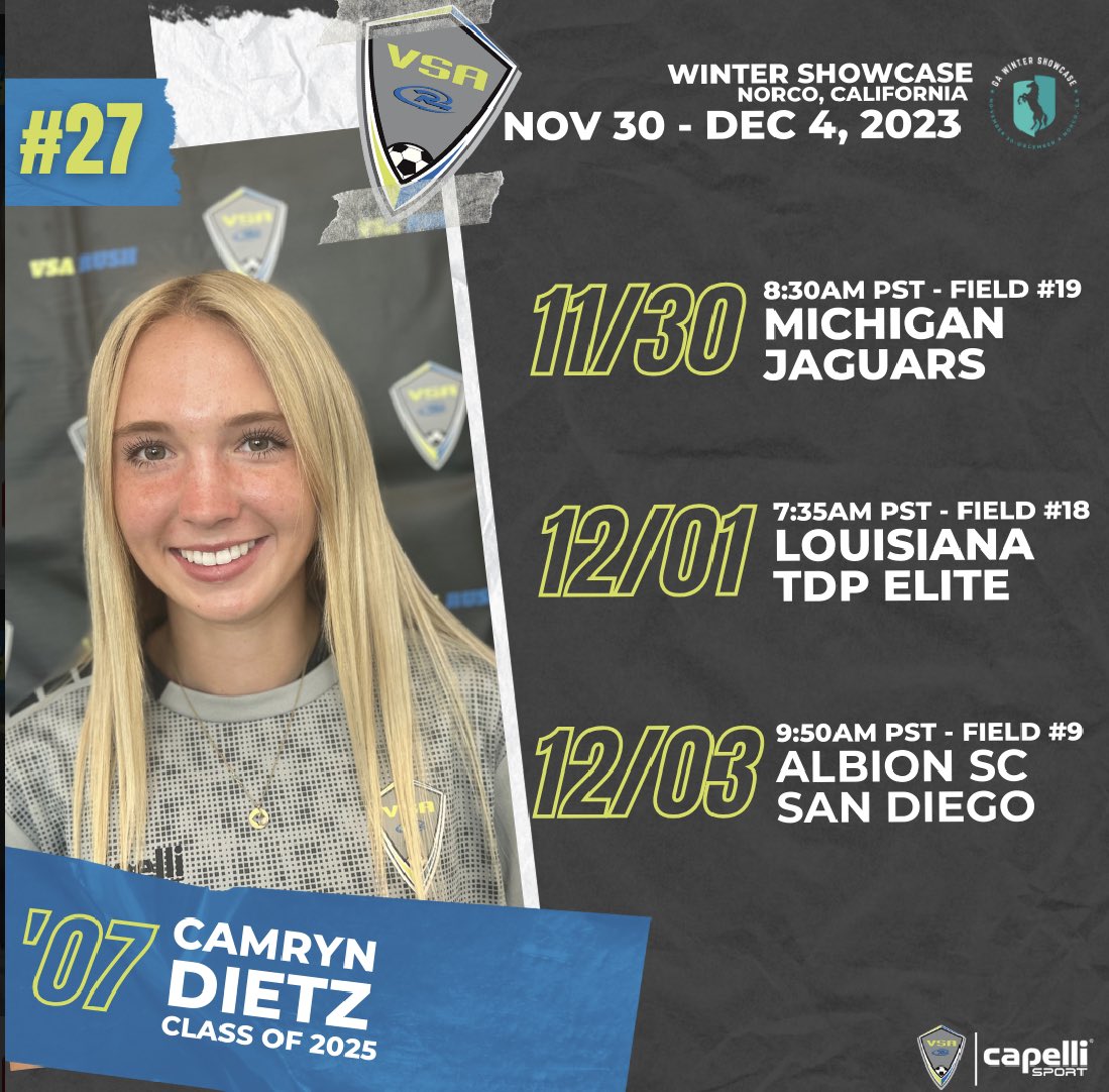 Looking forward to the GA Winter Showcase in Norco, California! Check out my schedule below! Hope to see you there!! <a href="/VSA_Rush/">VSA Rush</a>