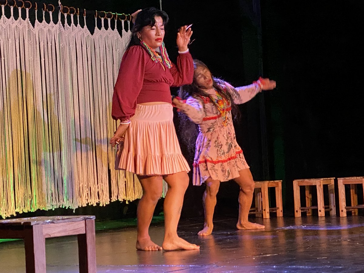 mincultura's tweet photo. #Agéndate con la última función de la obra de teatro Mu Dai Werara, de“Las Mariposas del Café”, el grupo de indígenas embera con experiencia de vida trans de Santuario (Risaralda), que se presentarán en el festival @niconelpetaloof.🎭
📍@casaeborrero, Bogotá.
⌚Hoy 8:00 pm. https://t.co/4EVhqUrwGG