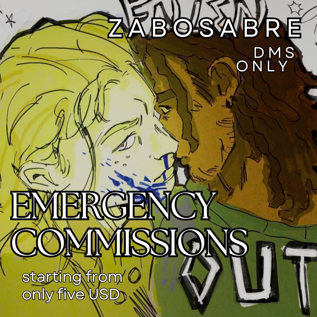 zabosabre's tweet photo. commissions are open! cashapp only! dm or comment to inquire, prices are negotiable :) https://t.co/lLUmrubSb4