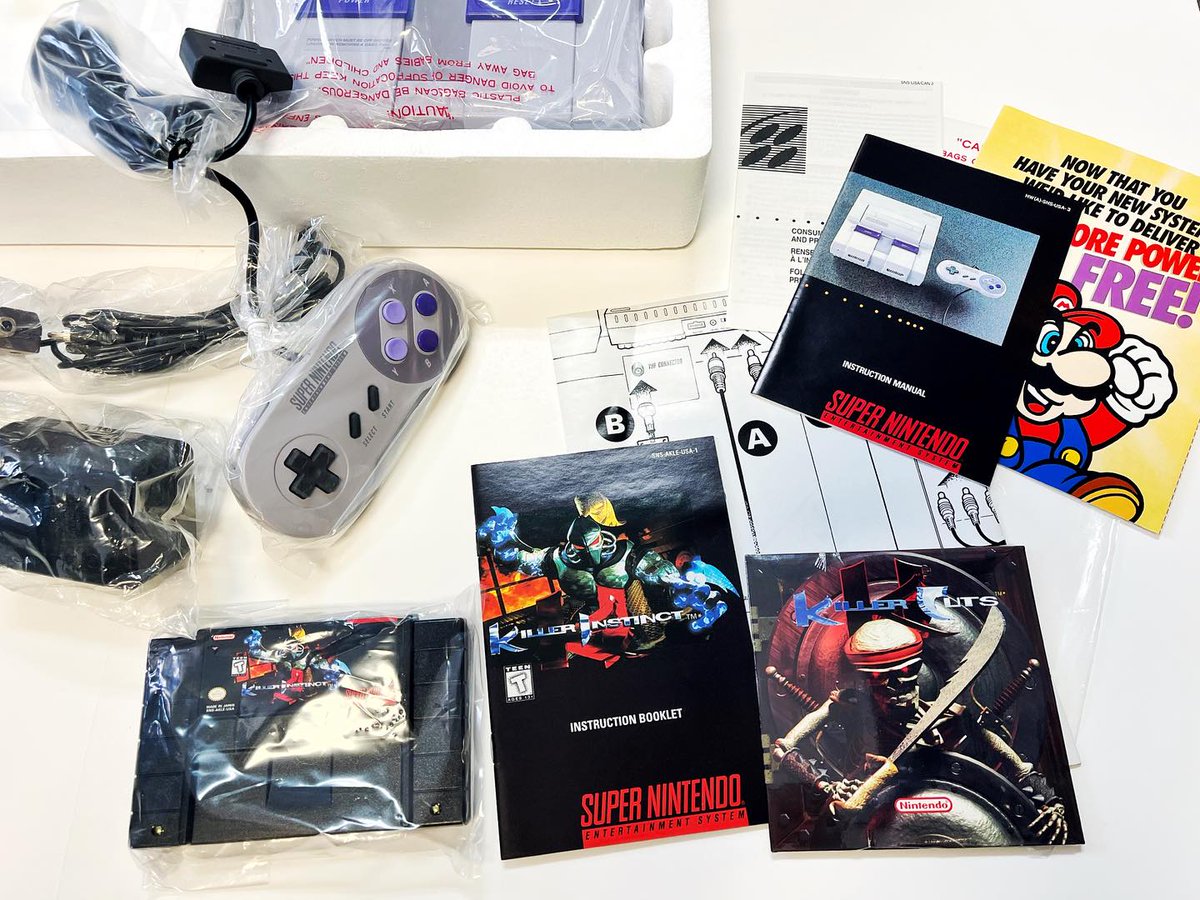 st_games's tweet photo. For the holiday season we’ve dropped the price on this AND if you buy it we’ve give you 10% off any SNES games you buy with it. ∩^ω^∩ https://t.co/D5e6WKglAK