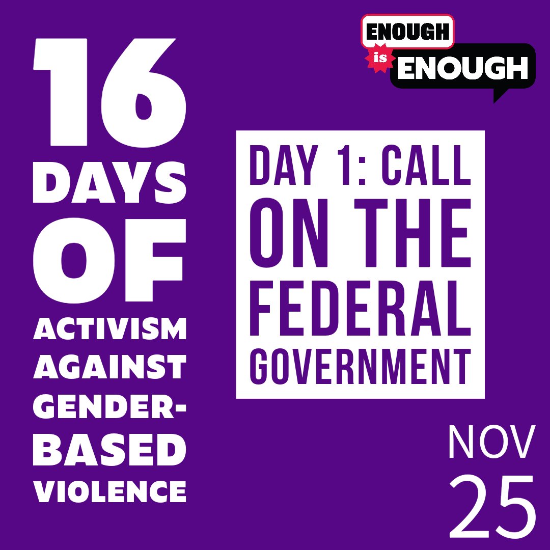 Today marks the start of the 16 Days of Activism Against Gender-Based Violence. Take a simple action each day to participate in the fight against gender-based violence. Read more: ofl.ca/16days-of-acti… #EnoughIsEnoughOn #16DaysOfActivism