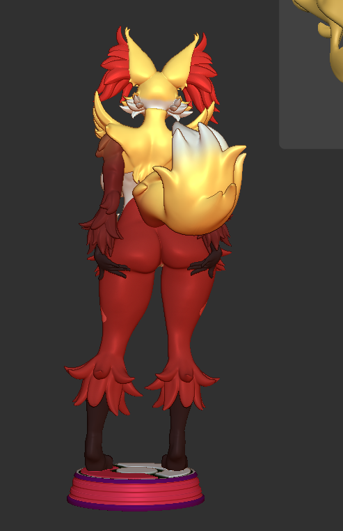 Delphox Model Animation Delphox 3d print Model #delphox #pokemon #3dprint #3dprinting #nsfw #3dnsfw