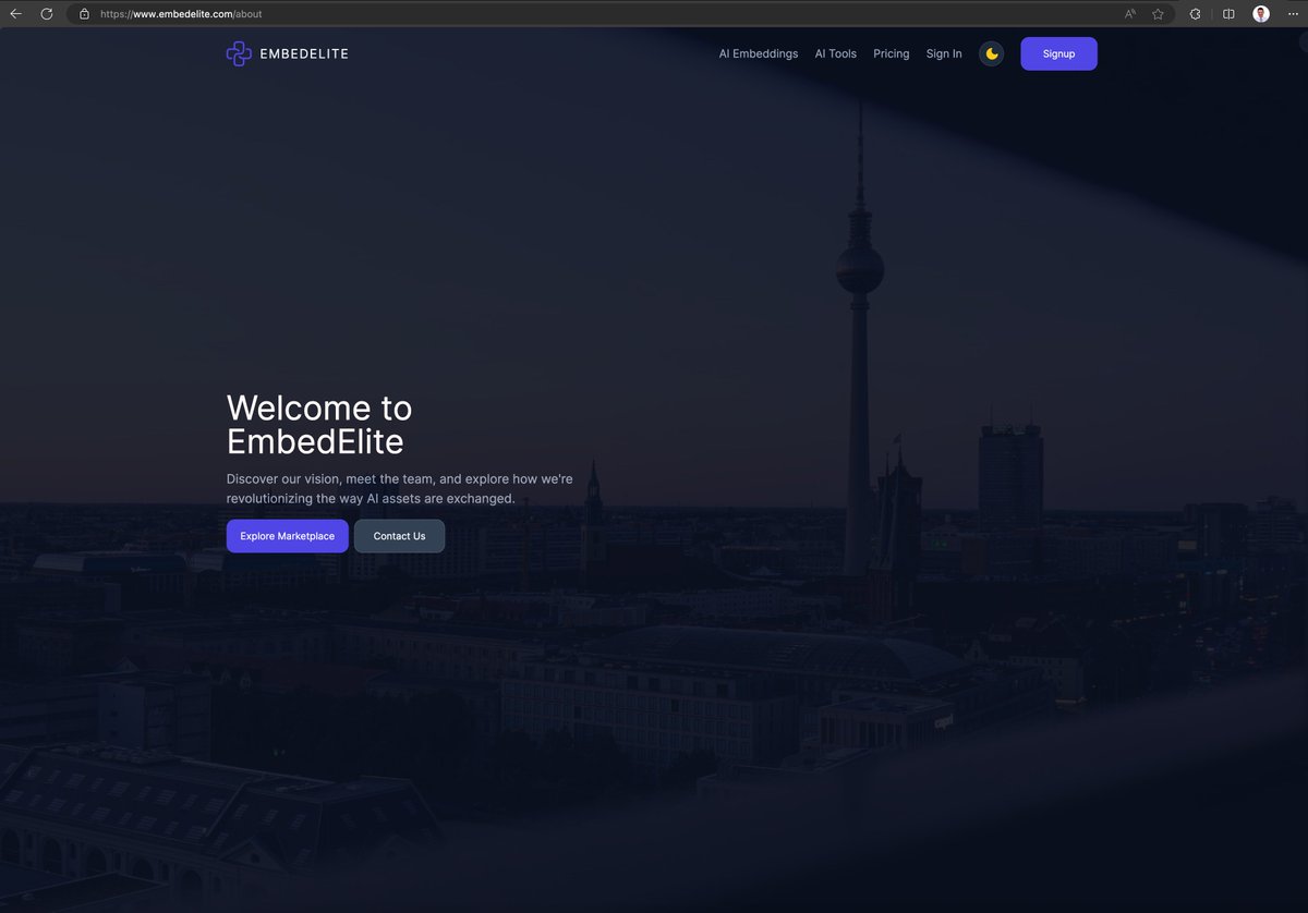Lukaesch's tweet photo. Today we launched a new service product at @embedelitecom because many sign-ups ask for custom solutions.

While doing so we took the chance to update our "about us" background image.

Check it out ... https://t.co/VvP1tZrxDA