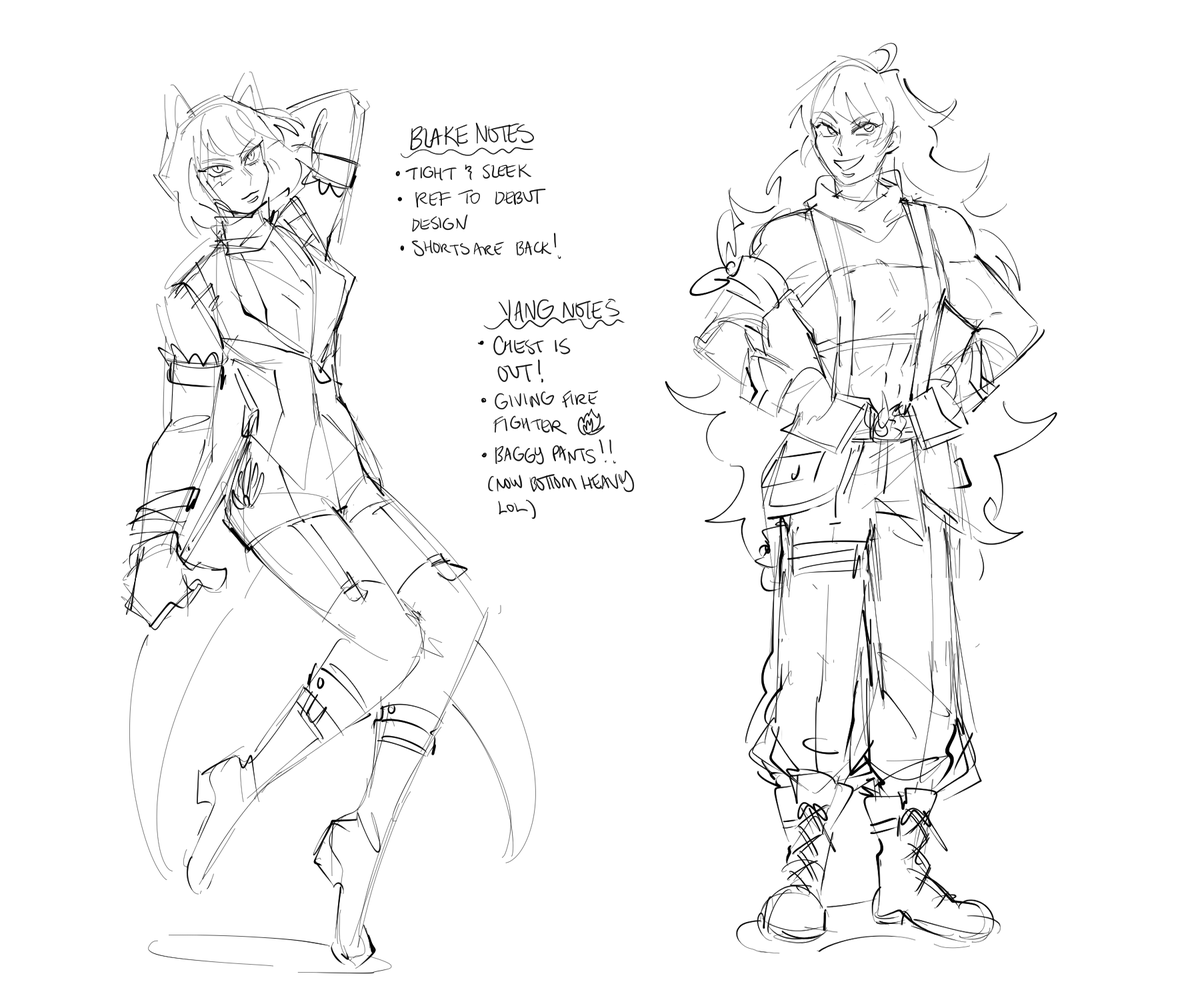 Cringeyvanilla's tweet photo. Alt designs of team RWBY! Decided to redesign them because why not! ✨💝
#rwby #teamrwby #rubyrose #WeissSchnee #BlakeBelladonna #YangXiaoLong #ruby #weiss #blake #yang #redesign https://t.co/zGaWzD5SFb