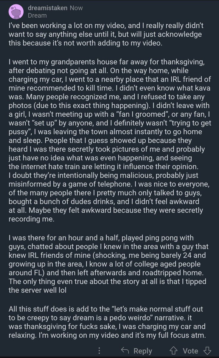 DRMUPDATES's tweet photo. dream posted on reddit ! https://t.co/1XdJOY2ZcF