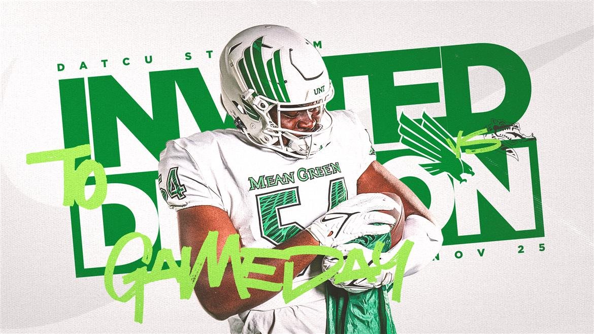 I'd like to thank <a href="/MeanGreenFB/">UNT Football</a> and Coach Justin Owens for the game day invite.