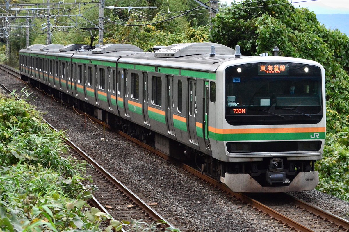 東海道線列車運行図 土休 平日