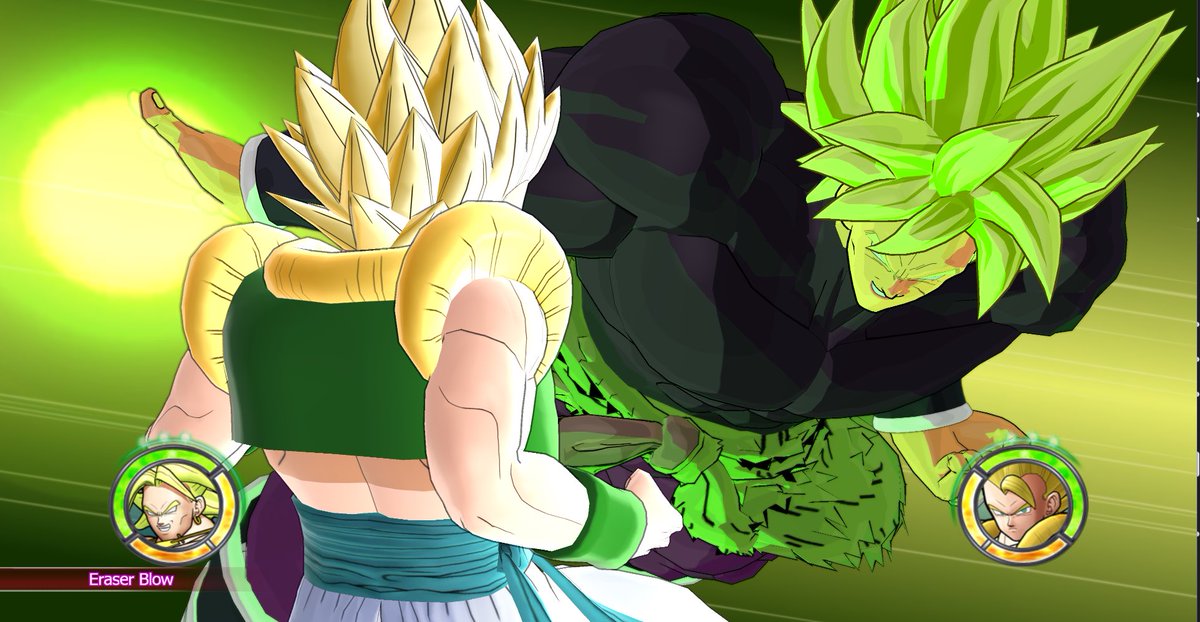 slversteam234's tweet photo. Finnaly dropping broly to night after nearly a month and a half of work hes done, just putting the finishing touches on his 2 new skills #broly #dbs #dbz #ragingblast2 https://t.co/h939jckClv