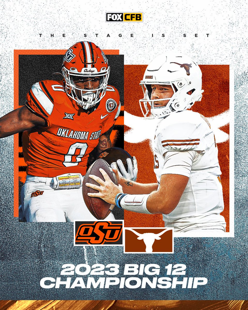 The Big 12 Champ game is locked in 🙌

Who is going to win it all, <a href="/TexasFootball/">Texas Football</a> or <a href="/CowboyFB/">OSU Cowboy Football</a>? 🤘🤠