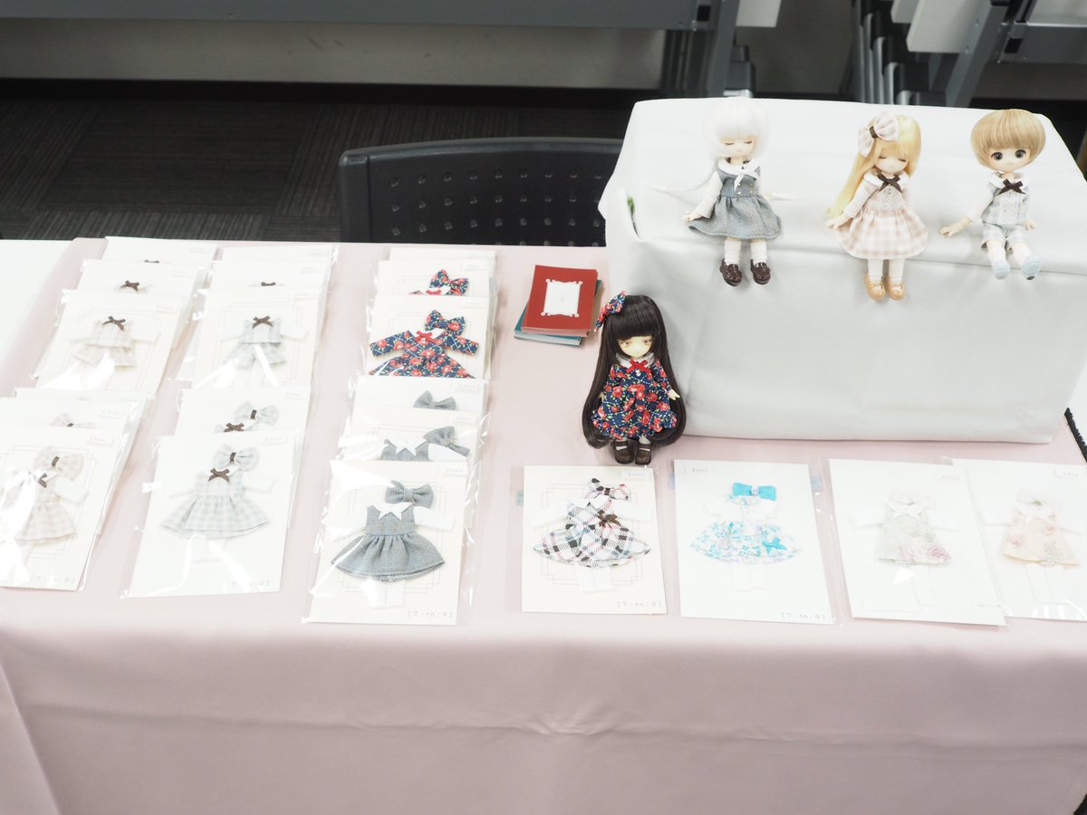 candyholic_doll's tweet photo. 【7:tn:9】設営完了致しました！
本日は4FのA02にて作品をご用意しております。
お目にとまれば幸いですよろしくお願い致しますー！

#FukuokaHarvest #7tn9 https://t.co/QTXgEUlugj