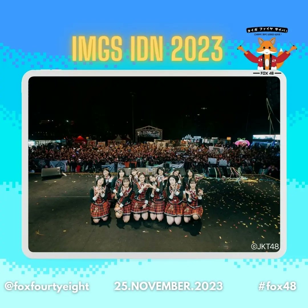 foxfourtyeight's tweet photo. Terimakasih sudah hadir dan meramaikan event IMGS IDN 2023!
Sampai bertemu di event selanjutnya ya wots!🔥
#Fox48
#foxfourtyeight https://t.co/OVwzNPCKZV