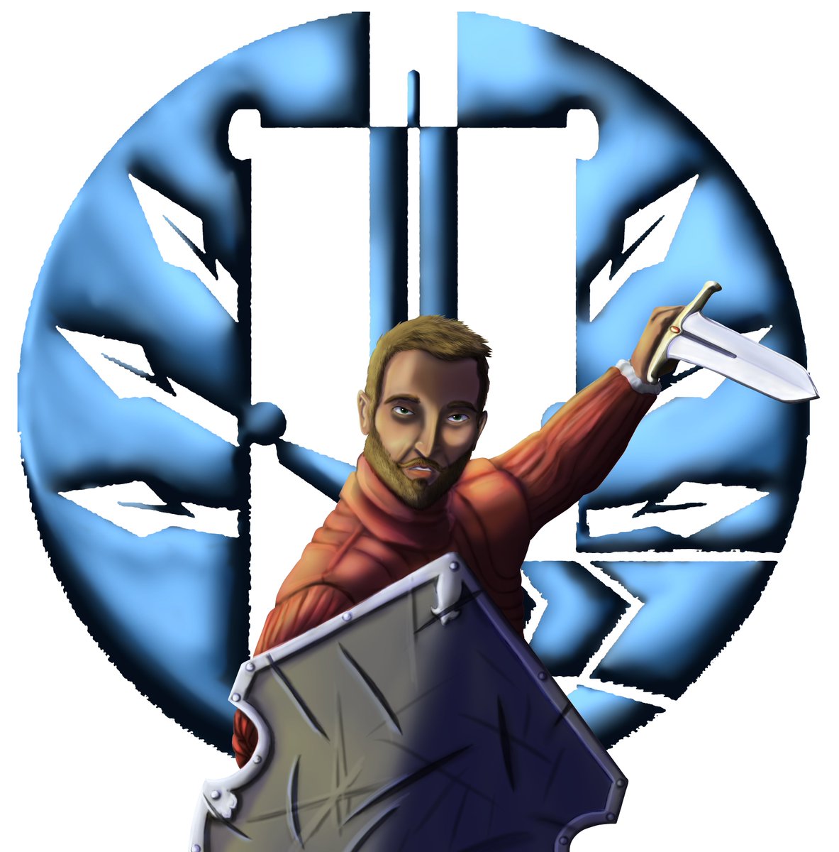 The_Lady_Kae's tweet photo. I can now reveal the art I made for #TheSongweaveTapestry for the next leg of our #Emberwind campaign! This here is Augustus, our party's #Tactician played by @ArkenasEinbrect https://t.co/tHrhD6BmSb