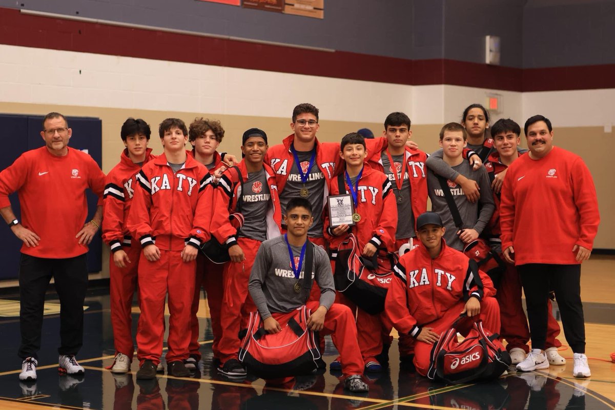 Katy boys wrestling team took second at the College Park Tournament this weekend with four individual champions!
