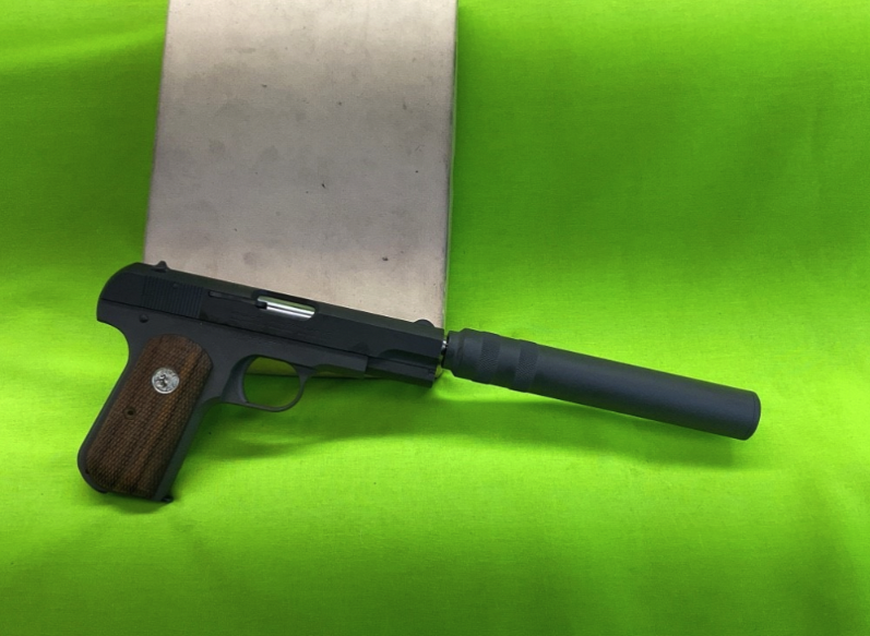GunBroker's tweet photo. It's #SilencerSaturday with GunBroker!
Check out Suppressed COLT 1903 OSS British WWII Re-Issue in .32 ACP.
💥 See it here: https://t.co/OSZrEJ19gN
.
#GunBroker #silencer #colt1903 https://t.co/sgOkxrshrR
