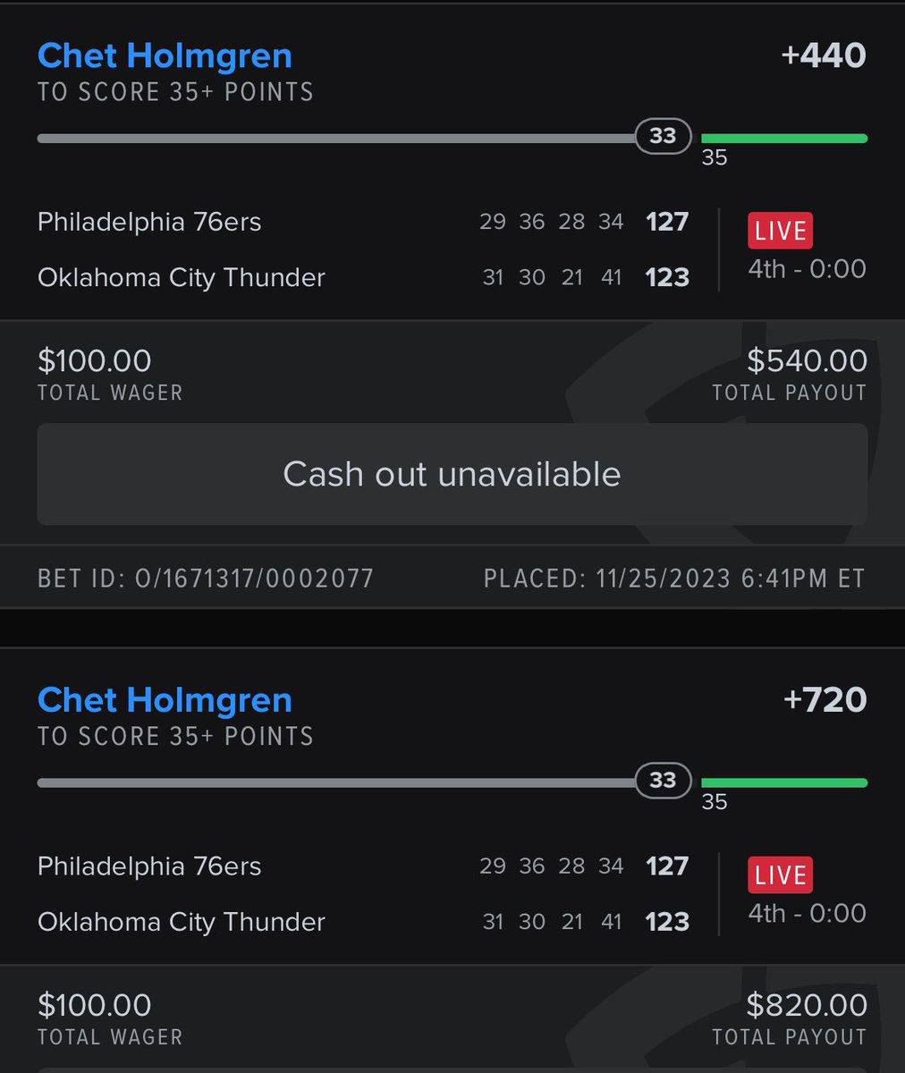 ClocboyJB's tweet photo. @FDSportsbook I took it when it said he had 27 and he really didn’t no way!!! https://t.co/hDmBLbAVzU
