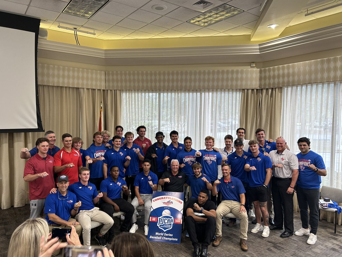 #Pats get some hardware today. National Championship rings and the mayor presented all #Pats with a Key to the City. Great to see these Champions.