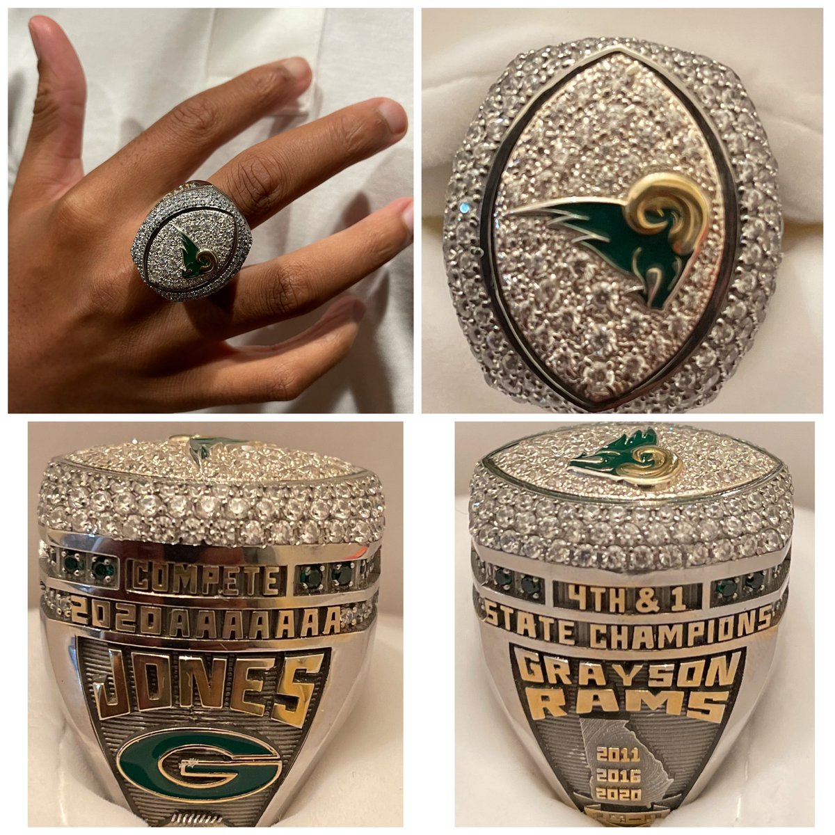 I’m glad I got a chance to experience that ring 💍 feeling in my high school football 🏈 career. 2020 Grayson High School State Champs. #CollegeRingsNext #TMC🏁 
hudl.com/v/2LbkKV @Coach_FredM <a href="/BigCoachMarvin/">Marvin Hammonds</a> 
<a href="/RustyMansell_/">Rusty Mansell</a> <a href="/RecruitGeorgia/">Recruit Georgia</a>
<a href="/NEGARecruits/">Northeast Georgia Recruits</a> @247sports <a href="/Rivals/">Rivals</a>