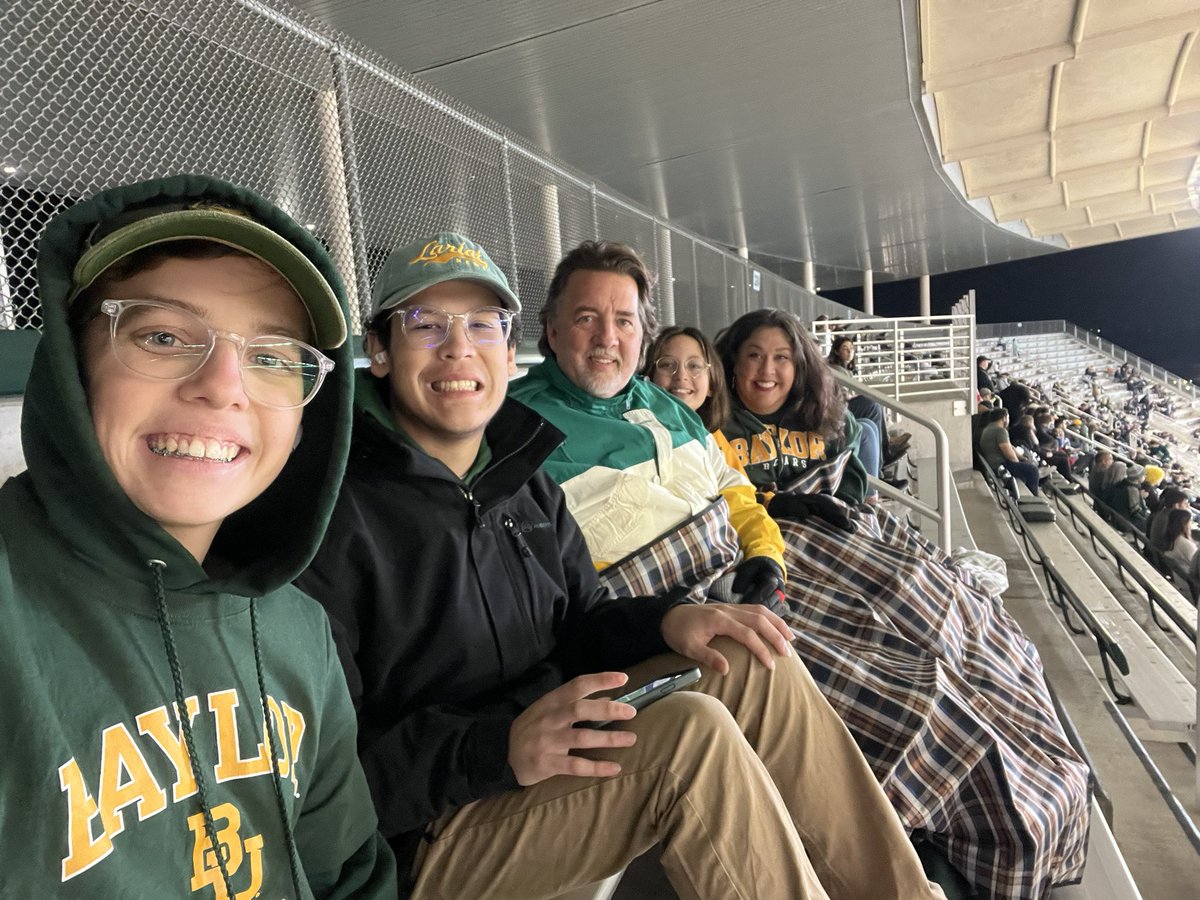 High and dry cheering for the Bears one last time this season! #sicem