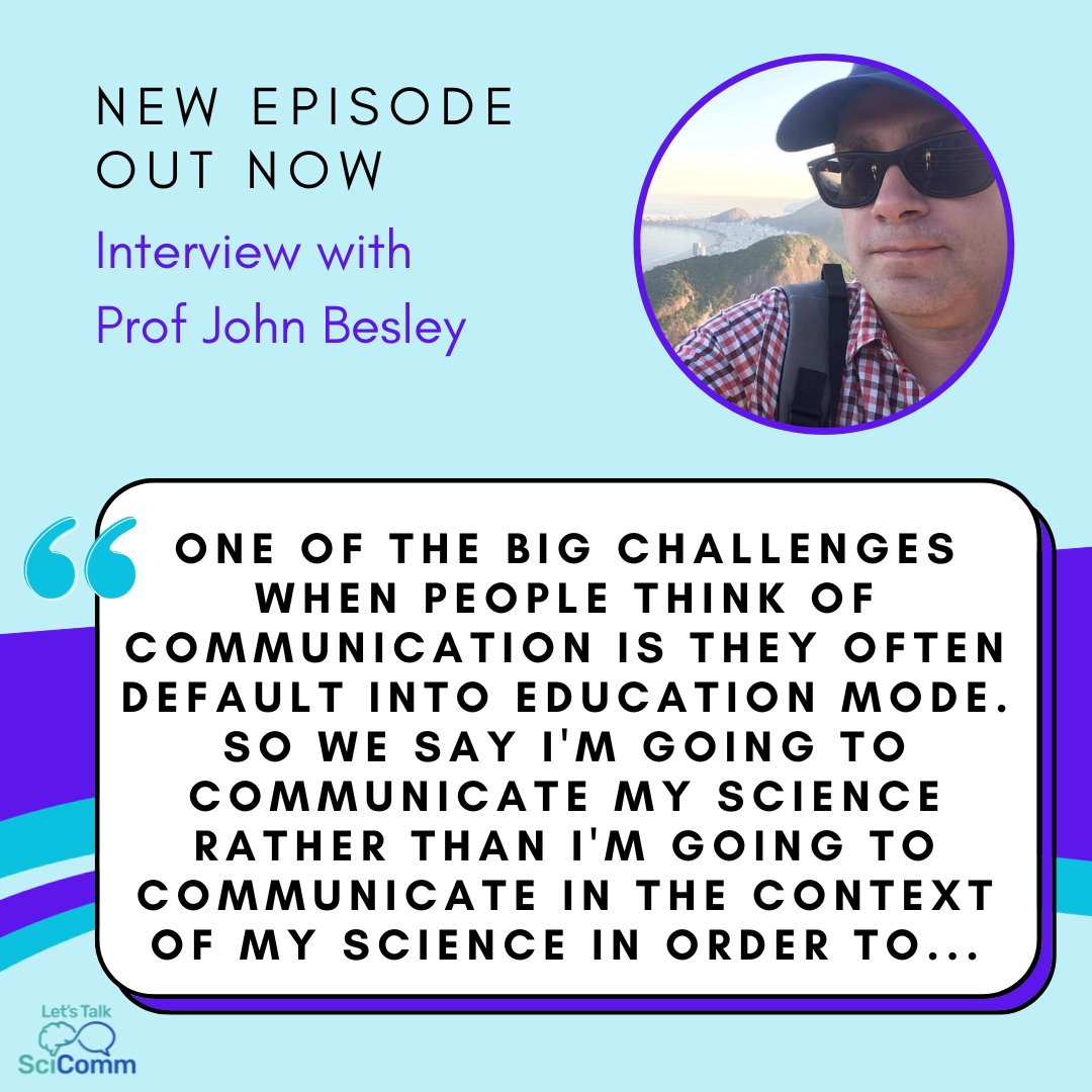 🚨ICYMI🚨 Check out our episode with Prof John Besley on how to do strategic science communication. 👇podcasters.spotify.com/pod/show/letst…
