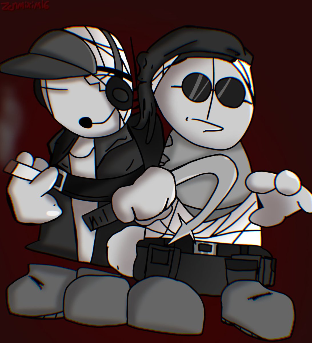 zenmiximum's tweet photo. Sanford and deimos (don't know if this looks good). #madnesscombat #madnesscombatfanart #MadnessProjectNexus #deimosmadcom #sanfordmadcom https://t.co/sBLOPuWTsd