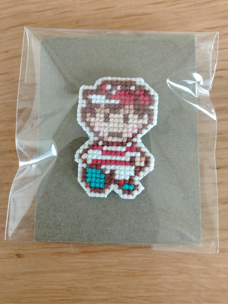 spinspin_Jump's tweet photo. 今日はネスとおでかけ😆

#MOTHER2
#クロスステッチ https://t.co/FH6qqrJEIn
