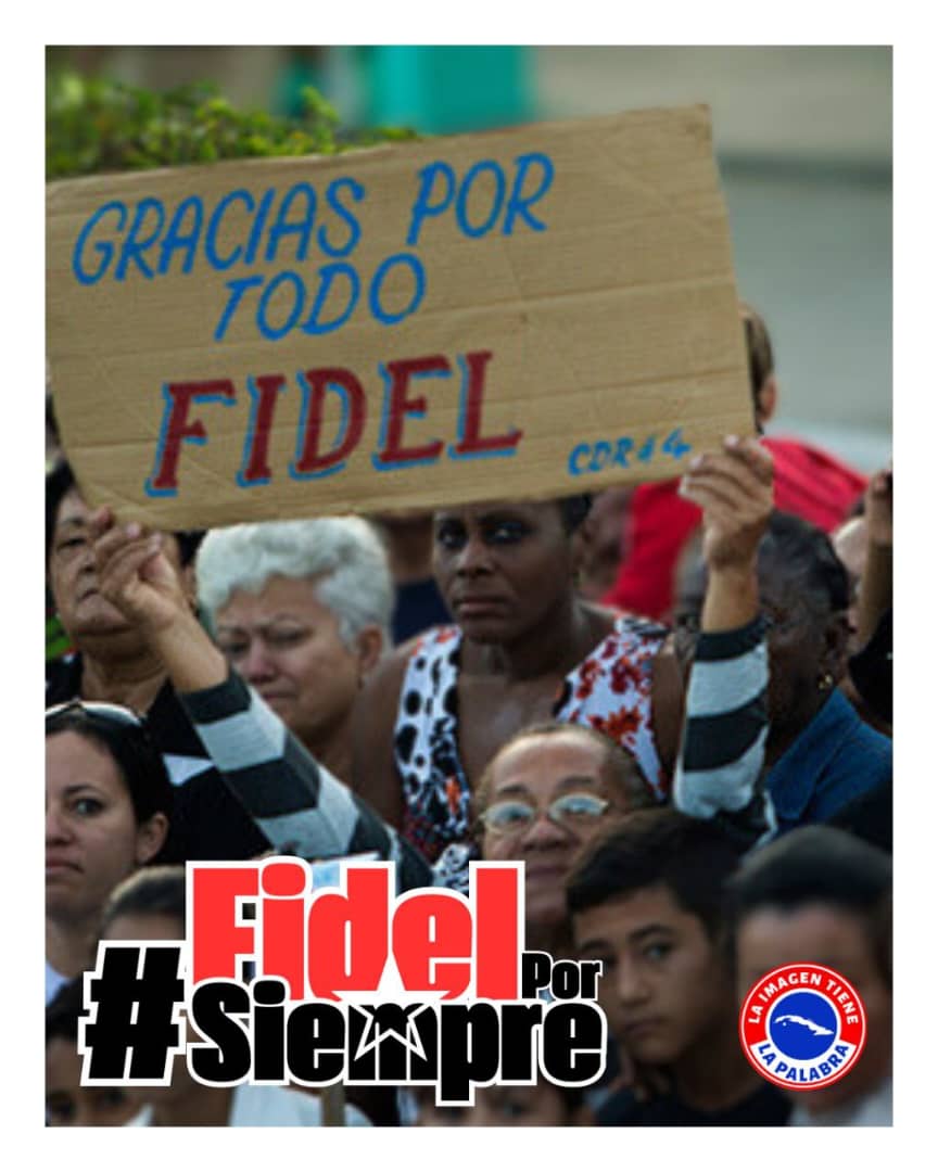 "Mientras haya un socialista de pie [...] Fidel estará entre nosotros y para siempre". #FidelPorSiempre #CubaPorLaVida <a href="/cubacooperaven/">Brigada Médica Cubana en Venezuela</a> <a href="/MINSAPCuba/">Ministerio de Salud Pública de Cuba</a> <a href="/japortalmiranda/">José Angel Portal Miranda</a> <a href="/CdiLimon/">CDI el Limon</a> <a href="/DcMedica/">Misión Médica Cubana en el Distrito Capital</a>