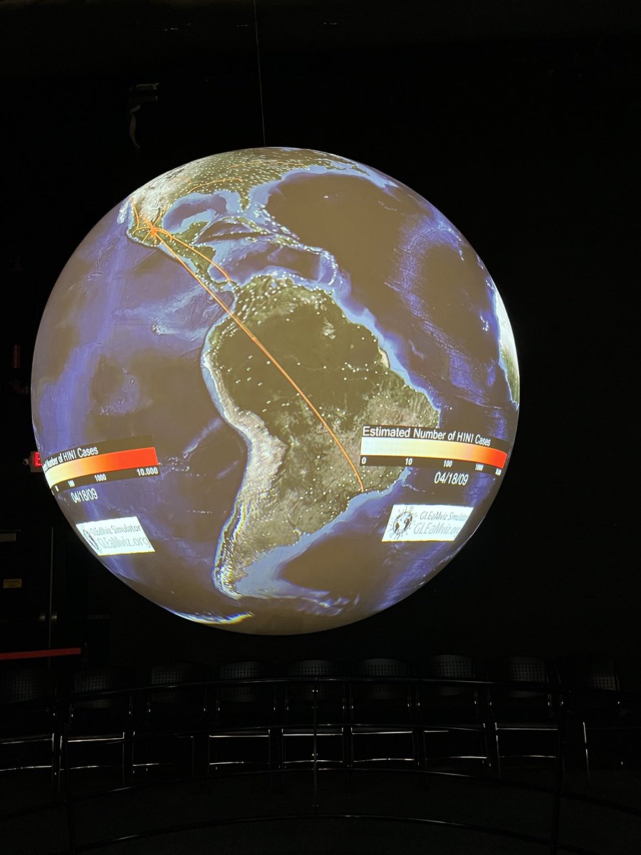 #PublicHealth on the road! Thanks ⁦@NASAWallops⁩ ⁦@NOAA⁩ #scienceshere visualizer for showcasing global health