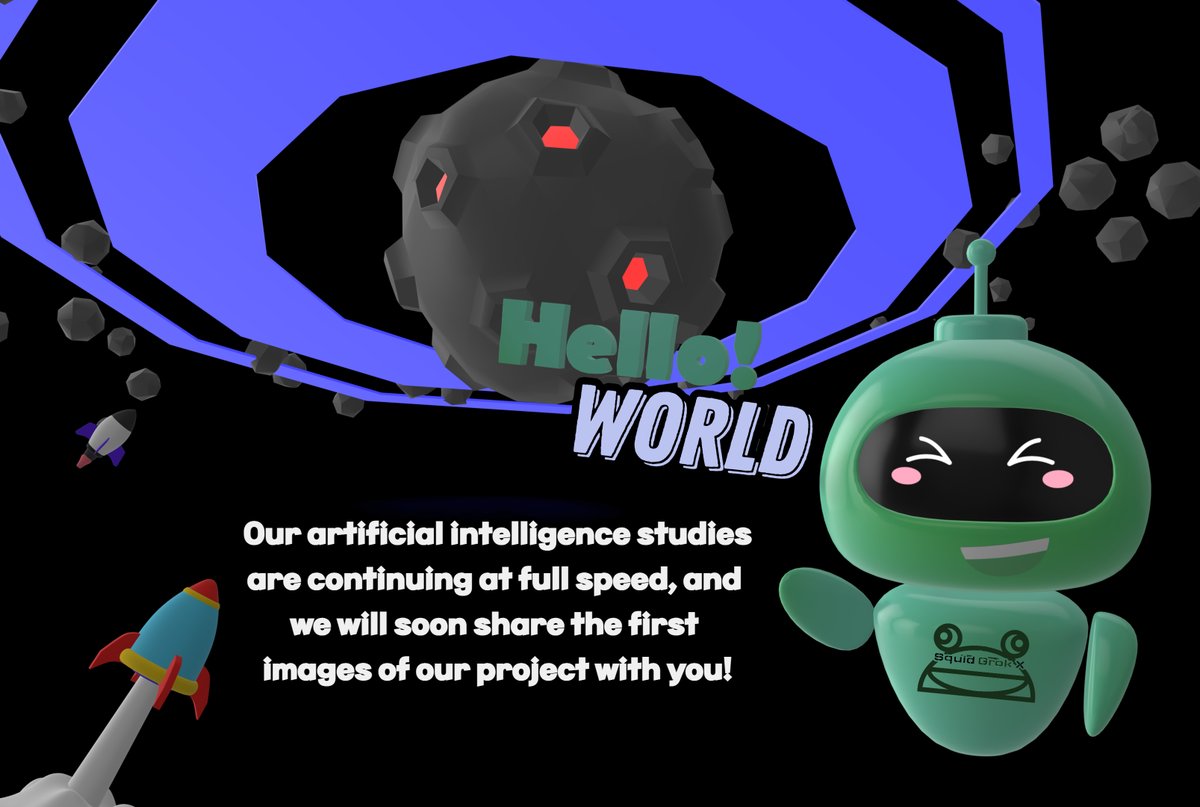 squidgrokx's tweet photo. Our artificial intelligence robot has something to tell you! $SQUIDX #SquidGrokX #AI https://t.co/Vfvz5T7tIf