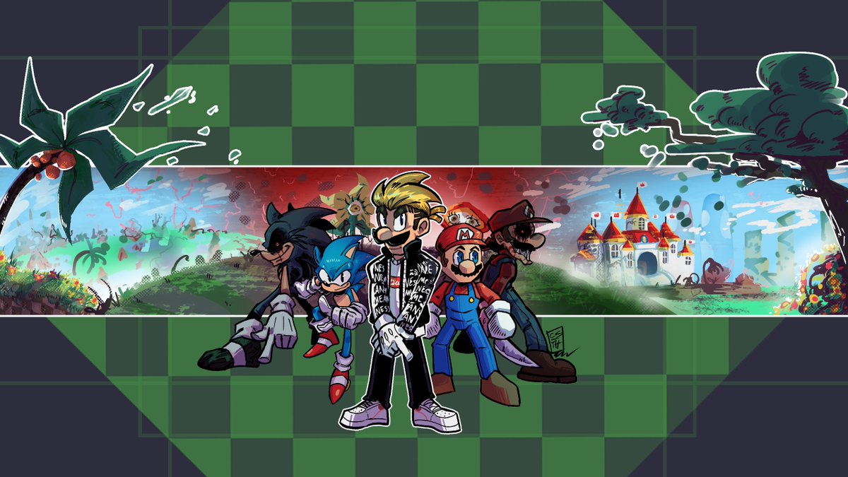 codetrillogy's tweet image. Yo! so since my c0mms are open again, i wanna showcase what they entail! heres some examples of what i can do (youtube banners, thumbnails, ect) 🧵(1/?)
#SonicTheHedgehog #art