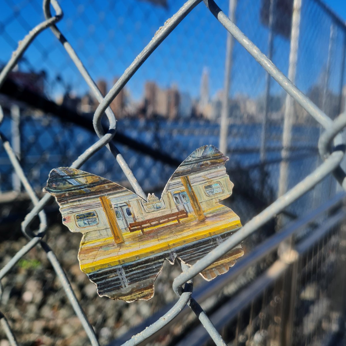 Spotted across New York City🦋
#painting #miniturepainting #newyork #autumninnewyork #art  #butterflies #butterfly