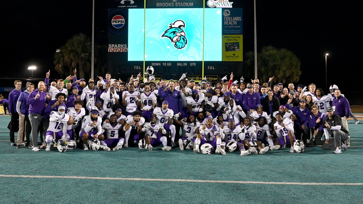 JMU put four quarters of dominant football together, reigning supreme in the East again with a 56-14 triumph at Coastal. 📰 bit.ly/47KeWZk #GoDukes