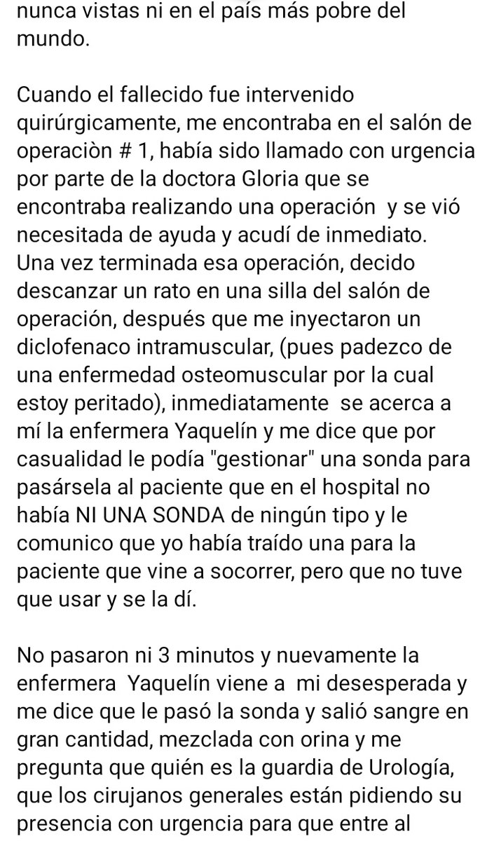 AsereYaPing's tweet photo. CARTA DEL DOCTOR Aldo L. Zamora Varona, EN  DEFENSA  A SUS COLEGAS, LOS 6 MÉDICOS  DE BAYAMO, PROCESADOS POR LA MUERTE DE UN PACIENTE EN EL HOSPITAL  Carlos M de Céspedes, GRACIAS A LA FALTA DE INSUMOS MÉDICOS EN DICHO HOSPITAL.
#AbajoElComunismo https://t.co/0NbINCGSB7