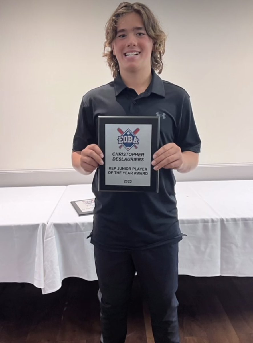 Congrats to our very own Christopher for earning the EOBA player of the year!