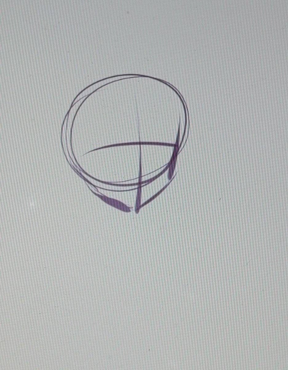 CreatorYui's tweet photo. Do not sketch while looking at your screen from an angle, it will not be fine https://t.co/1QHhOCqShX